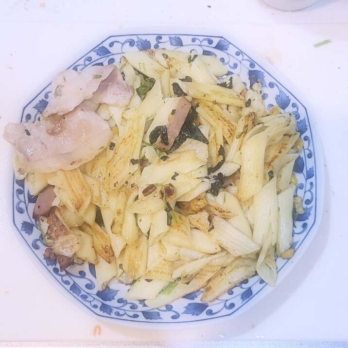 ほうれん草の和風焼きパスタ
